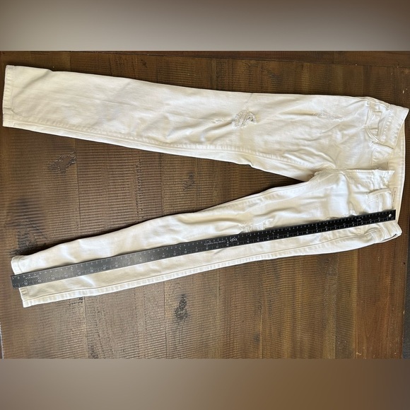 Black orchid cream white distressed jeans size 26 by julien jarmoune - Picture 9 of 9